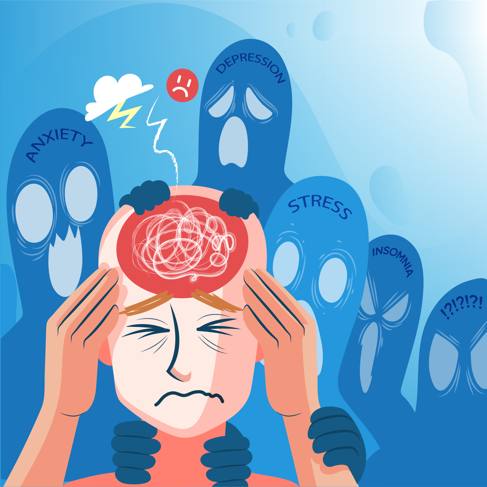 Minh họa các biểu hiện tâm lý cần được sàng lọc